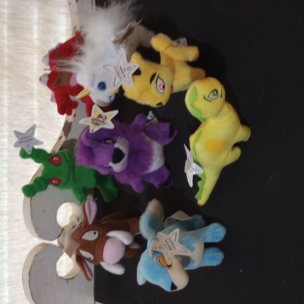 2004 Neopets Plush Happy Meal Toys mini plush lot of 8